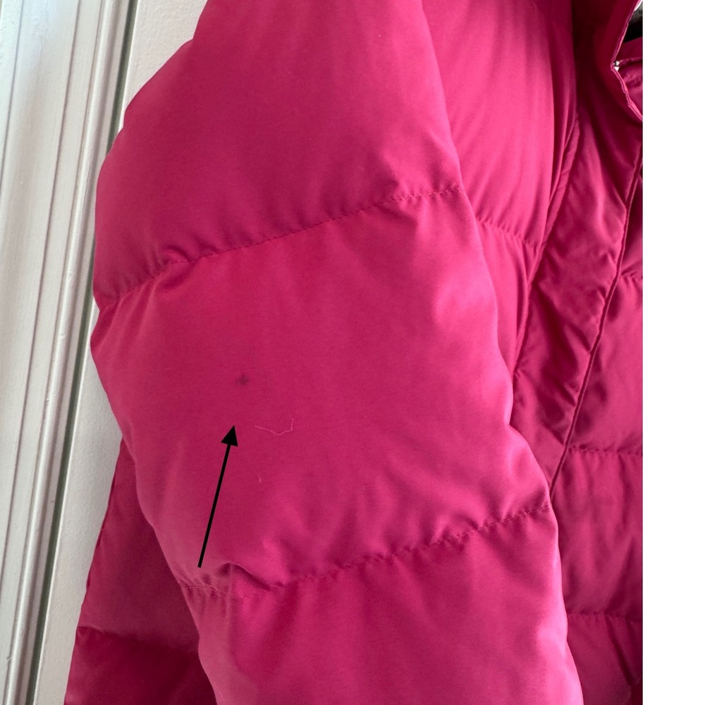 LL Bean Ultrawarm Long Puffer Coat Pink Goose Down Maxi Parka Womens Medium - Picture 8 of 11